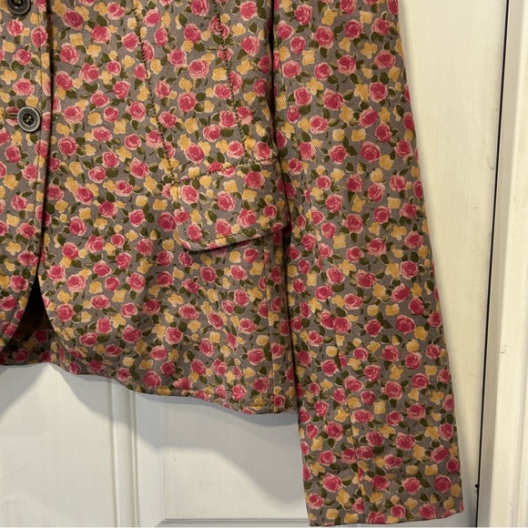 Philosophy di Alberta Ferretti Floral Wool Jacket Women’s 6 Italy Cottagecore - Picture 3 of 12